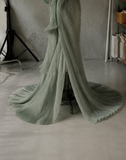Load image into Gallery viewer, Xanthe Long Sleeve Wedding Dress, Modest Bridal Gown with Elegant Train image 2