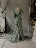 Load image into Gallery viewer, Xanthe Long Sleeve Wedding Dress, Modest Bridal Gown with Elegant Train image 5