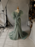 Load image into Gallery viewer, Xanthe Long Sleeve Wedding Dress, Modest Bridal Gown with Elegant Train image 7