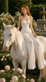 Load image into Gallery viewer, Yasmin Minimalist Satin Wedding Dress, Sleek Sheath Bridal Gown with Train image 5