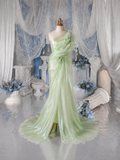 Load image into Gallery viewer, Yvette Boho Wedding Dress, Ethereal Bridal Gown for Outdoor Ceremony image 6