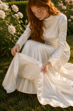 Load image into Gallery viewer, Yvette Minimalist Satin Wedding Dress, Sleek Sheath Bridal Gown with Train image 5