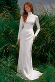 Load image into Gallery viewer, Zara Romantic Lace Wedding Dress, Elegant A-Line Bridal Gown with Soft Train image 1