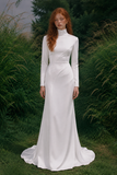 Load image into Gallery viewer, Zara Romantic Lace Wedding Dress, Elegant A-Line Bridal Gown with Soft Train image 4