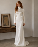 Load image into Gallery viewer, Zinnia Romantic Lace Wedding Dress, Elegant A-Line Bridal Gown with Soft Train image 1