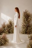 Load image into Gallery viewer, Zinnia Romantic Lace Wedding Dress, Elegant A-Line Bridal Gown with Soft Train image 3