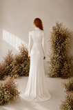 Load image into Gallery viewer, Zinnia Romantic Lace Wedding Dress, Elegant A-Line Bridal Gown with Soft Train image 4